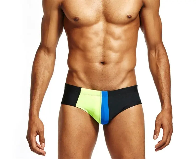 Patchwork Swim Brief