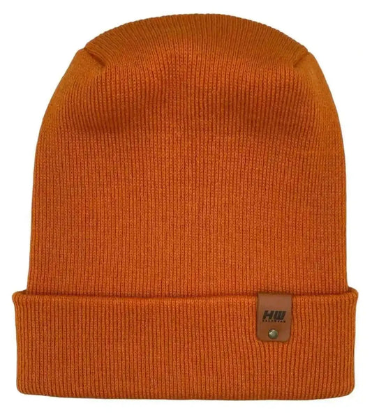 Patented H Stitch Cuffed Beanie, Tiger Orange