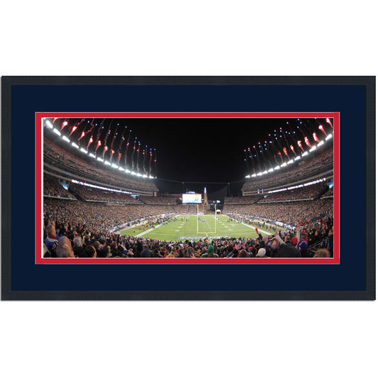 Framed Gillette Stadium New England Patriots 16x24 Football Photo Professionally Matted