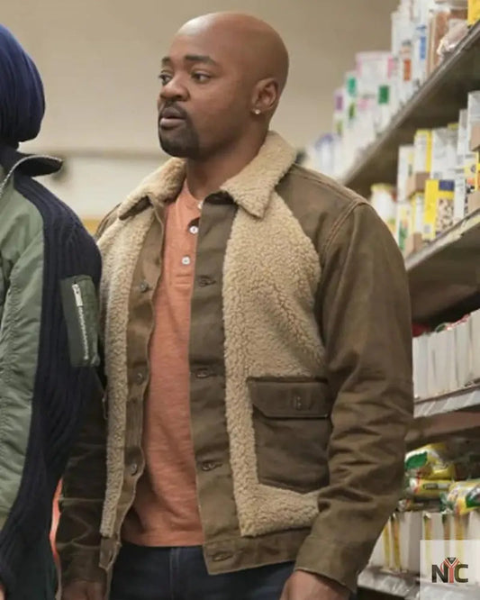 Paul Strickland 9-1-1 Lone Star Brown Shearling Jacket