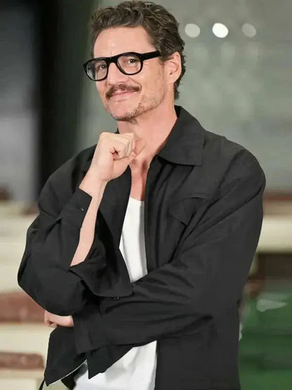 Pedro Pascal The Fantastic Four First Steps Black Jacket