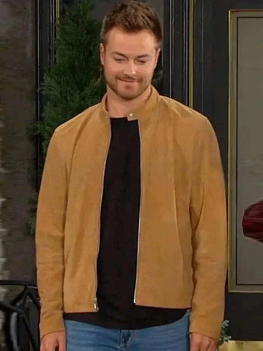 Peyton Meyer Days of Our Lives Brown Jacket