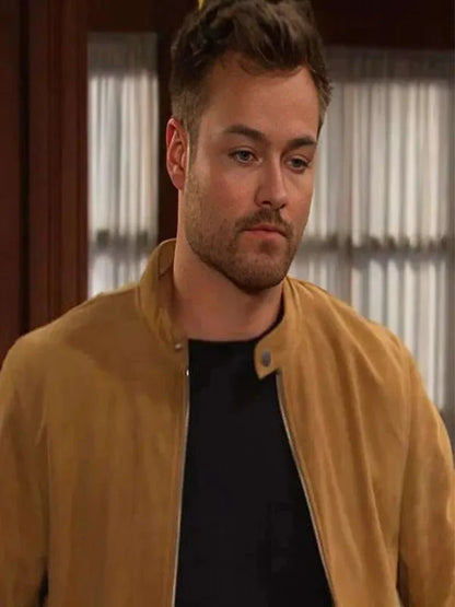 Peyton Meyer Days of Our Lives Brown Jacket