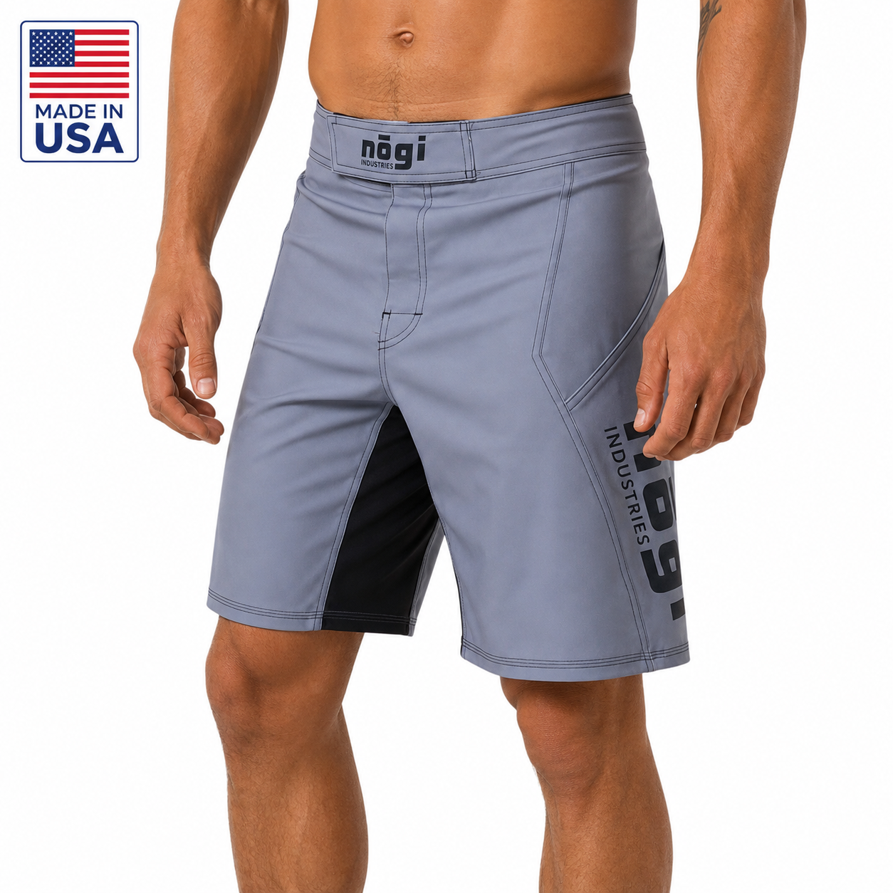 Phantom 4.0 Fight Shorts - Classic Gray - MADE IN USA