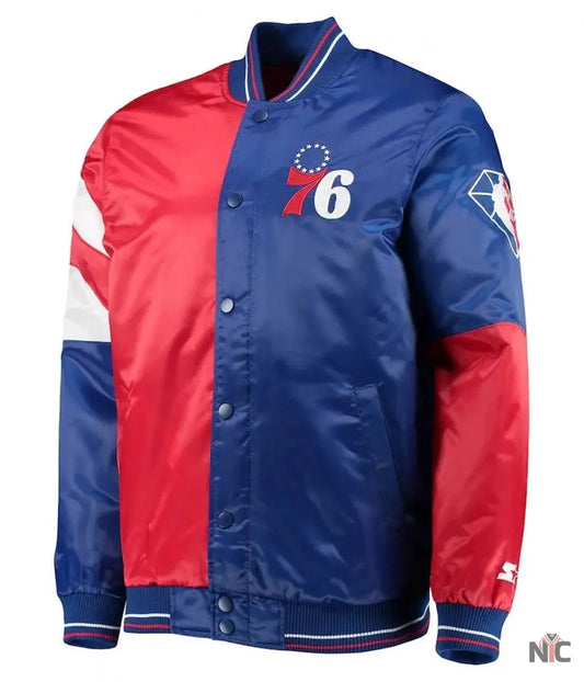 Philadelphia 76ers 75th Anniversary Leader Full-Snap Jacket