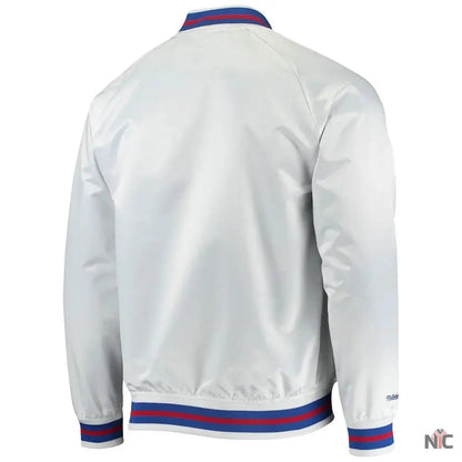 Philadelphia 76ers Sixers Satin Full-Snap Jacket