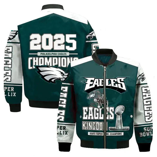 Philadelphia Eagles Super Bowl LIX 2025 Champions Bomber Jacket