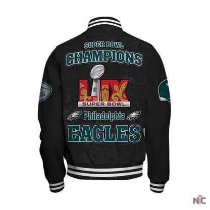 Philadelphia Eagles Super Bowl LIX Champions 2024 Winning Spirit Varsity Jacket