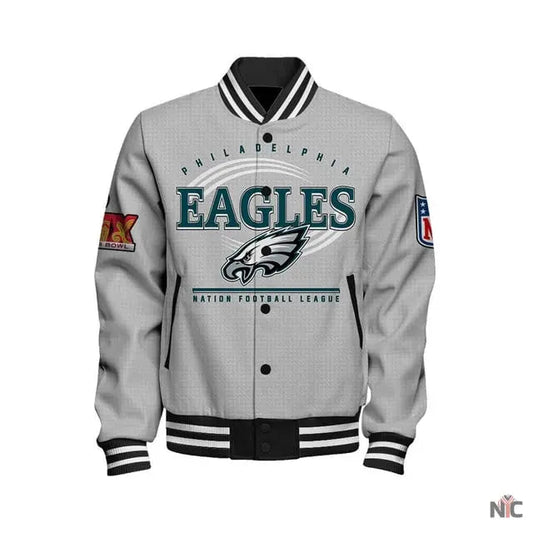 Philadelphia Eagles Super Bowl LIX Glory Varsity Jacket