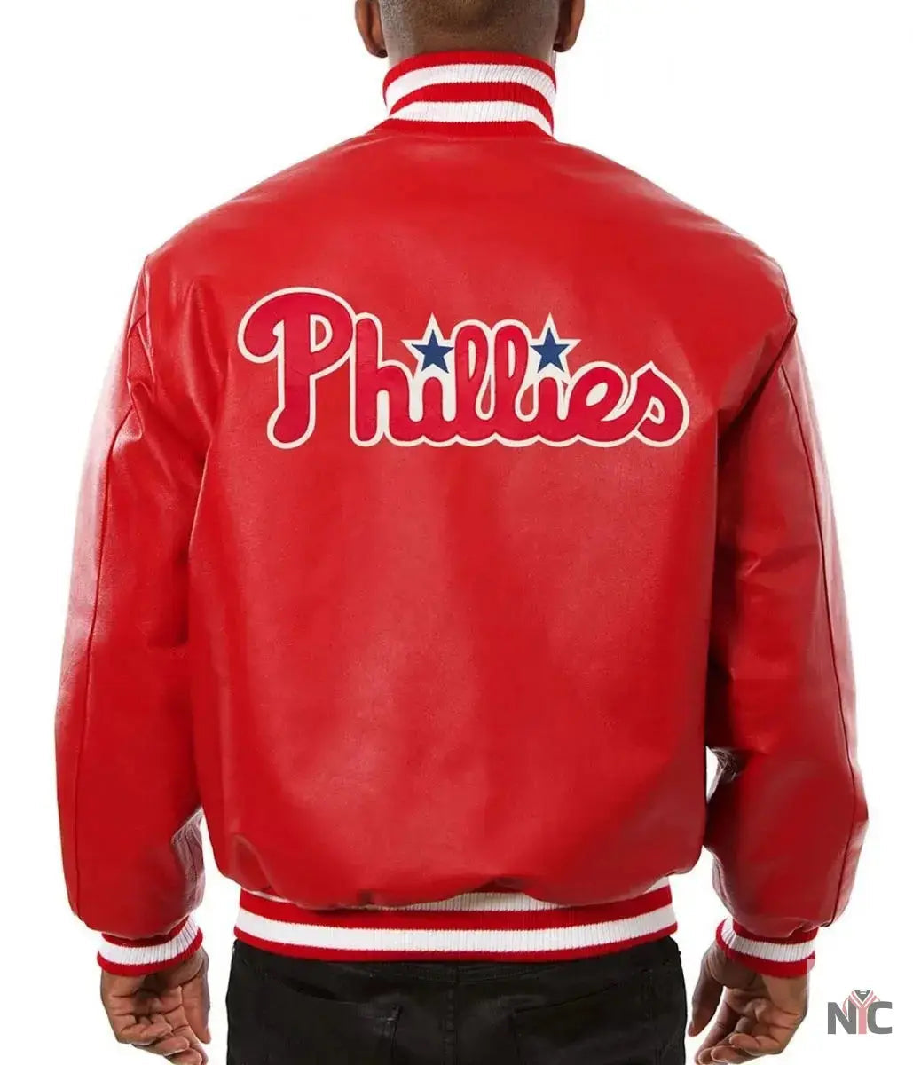 Philadelphia Phillies Letterman Leather Jacket