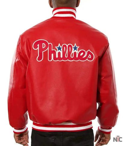 Philadelphia Phillies Letterman Leather Jacket