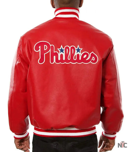 Philadelphia Phillies Letterman Leather Jacket