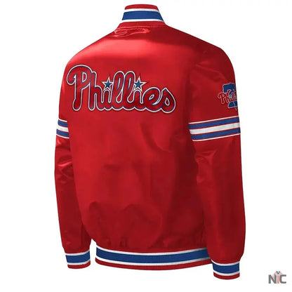 Philadelphia Phillies Midfield Varsity Satin Jacket