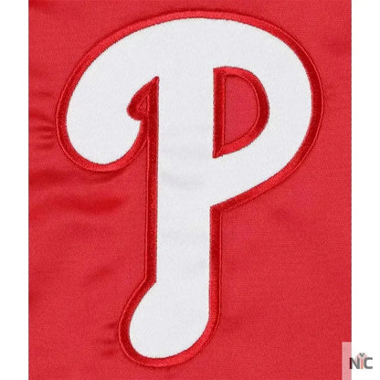 Philadelphia Phillies Midfield Varsity Satin Jacket