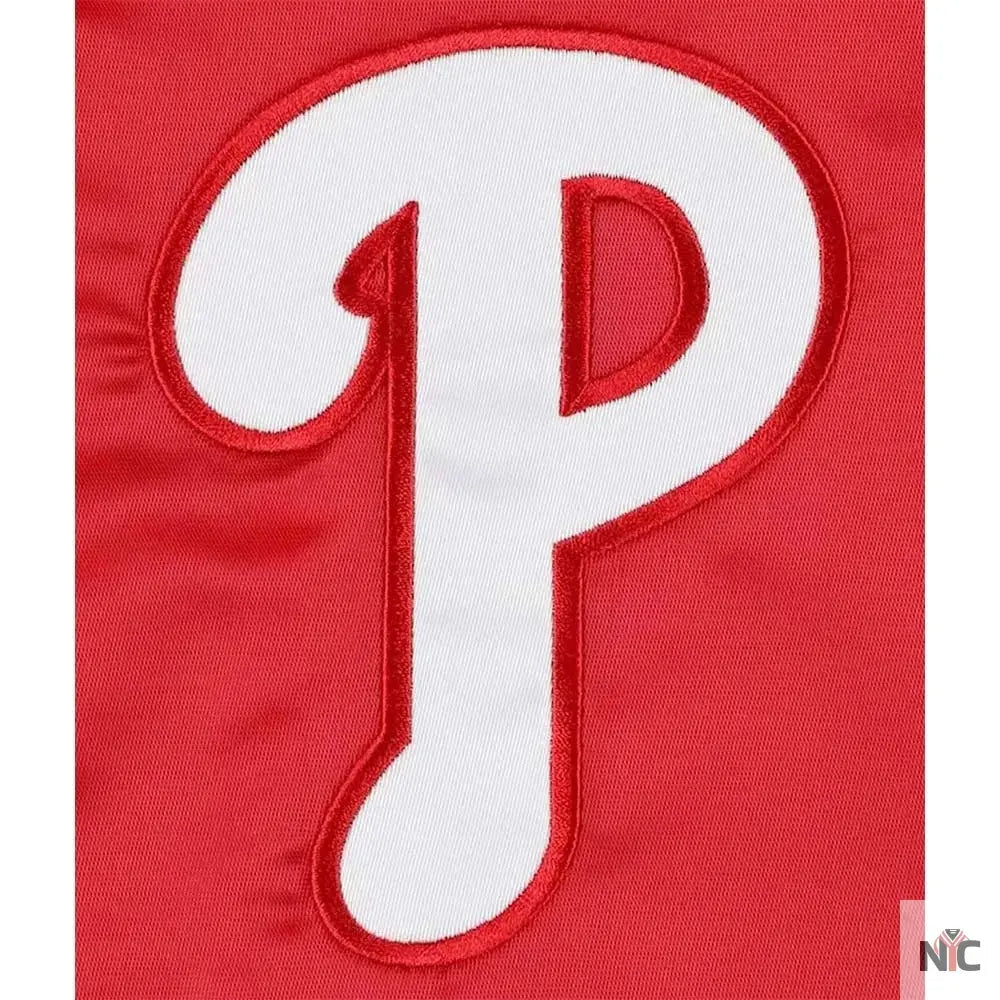 Philadelphia Phillies Midfield Varsity Satin Jacket