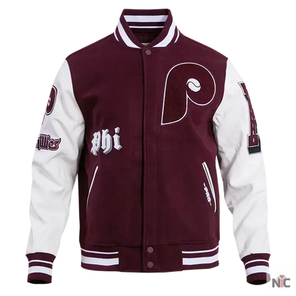 Philadelphia Phillies Old English Varsity Jacket