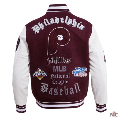 Philadelphia Phillies Old English Varsity Jacket