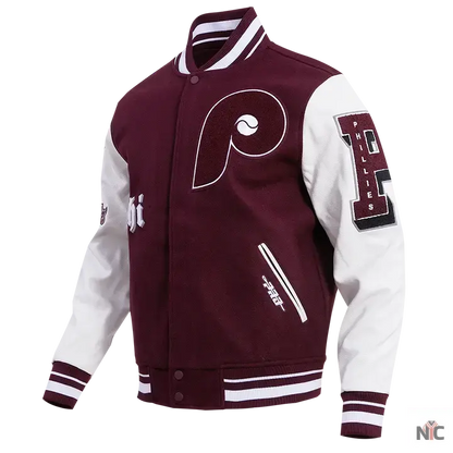 Philadelphia Phillies Old English Varsity Jacket