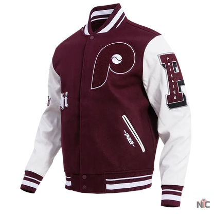 Philadelphia Phillies Old English Varsity Jacket