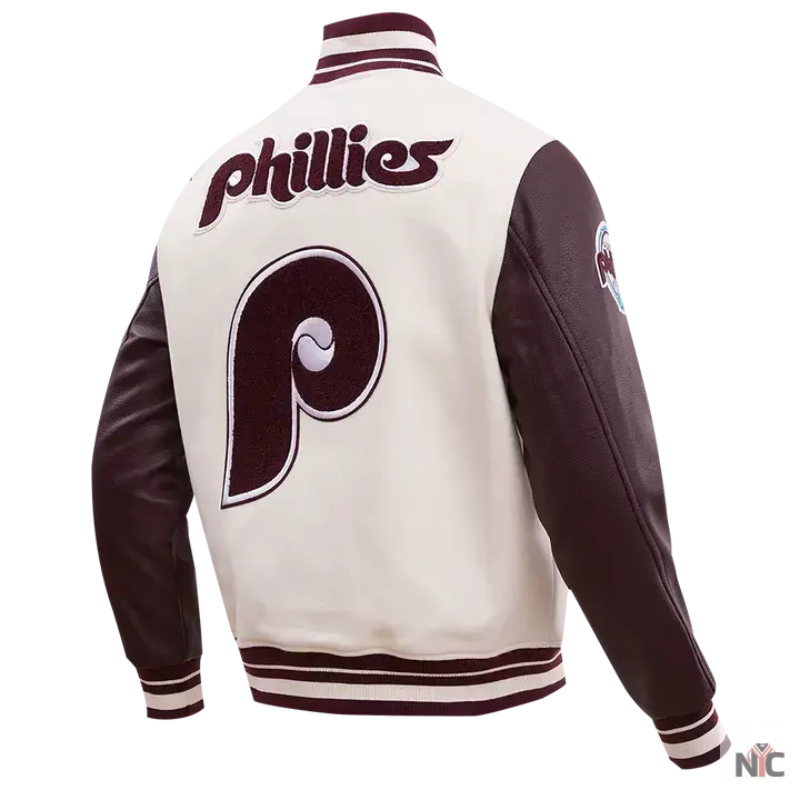 Philadelphia Phillies Retro Classic Rib Wool Varsity Jacket