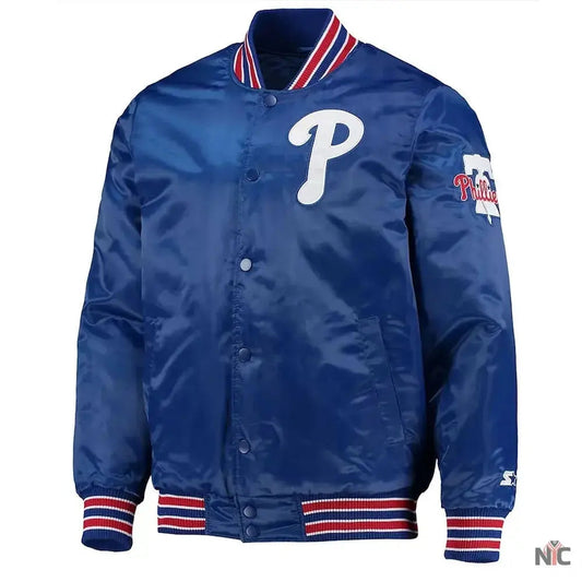 Philadelphia Phillies The Diamond Royal Satin Jacket