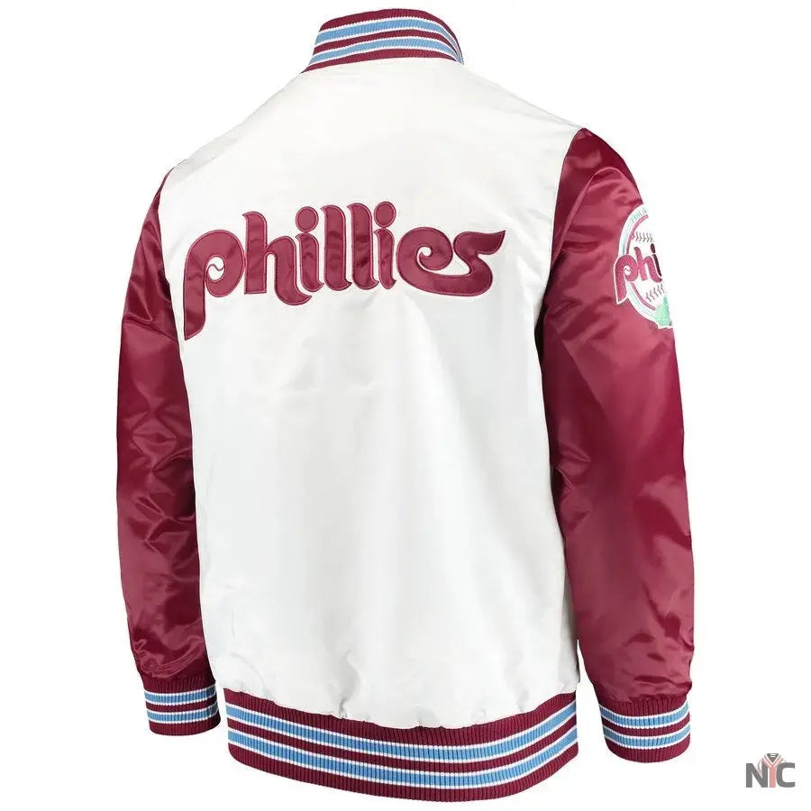 Philadelphia Phillies The Legend White Satin Jacket