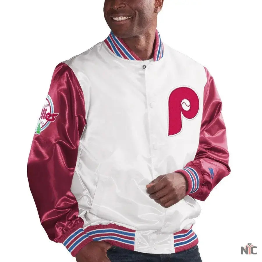 Philadelphia Phillies The Legend White Satin Jacket