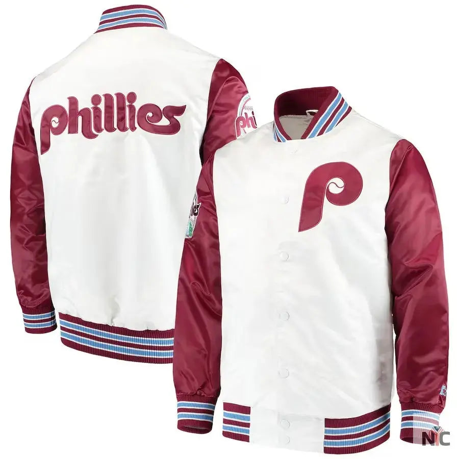 Philadelphia Phillies The Legend White Satin Jacket