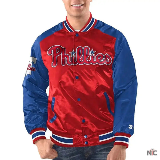 Philadelphia Phillies Varsity Satin Jacket