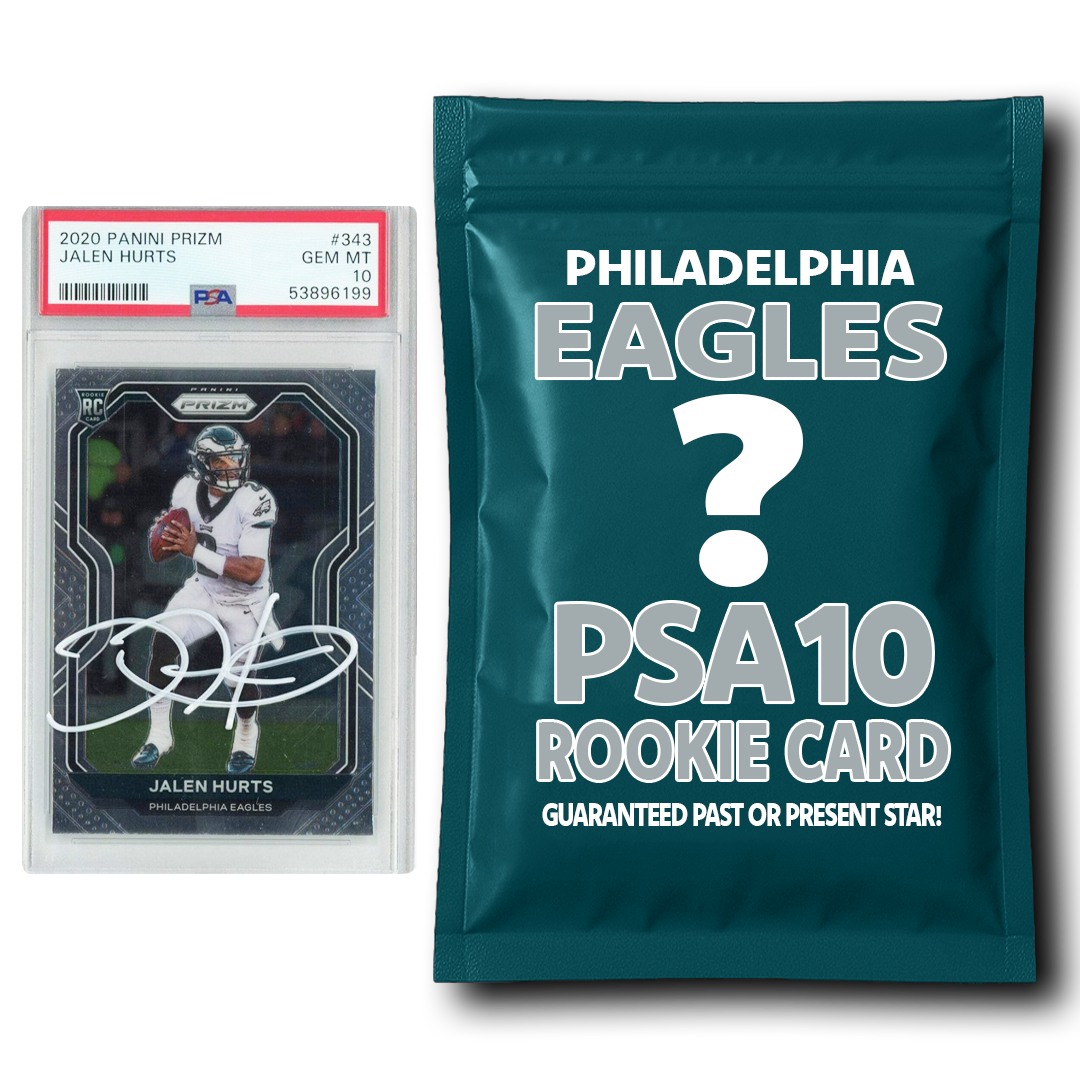 Philadelphia Eagles PSA 10 Graded Rookie Card Mystery Pack