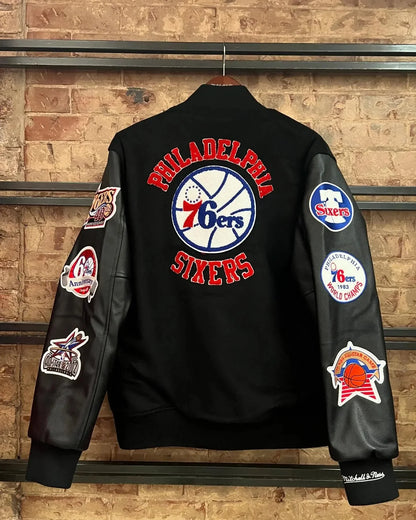 Philadelphia NBA Varsity Black Jacket