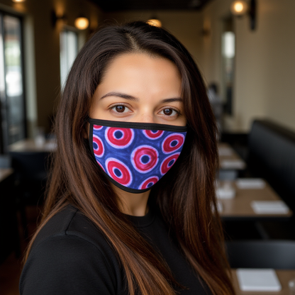 Phish Donuts Cotton Fabric Inside Face Mask