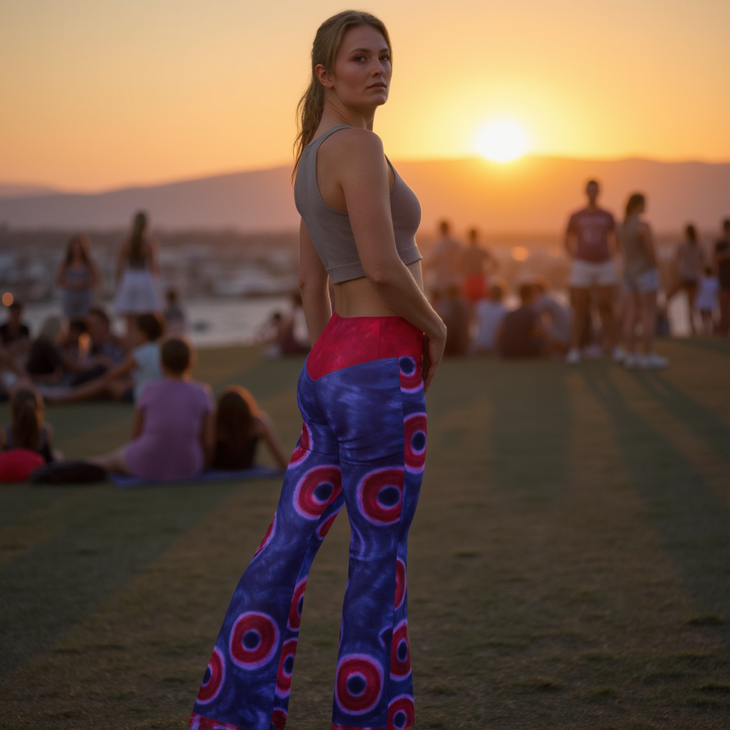 Phisherman Phish High Waist Flare leggings