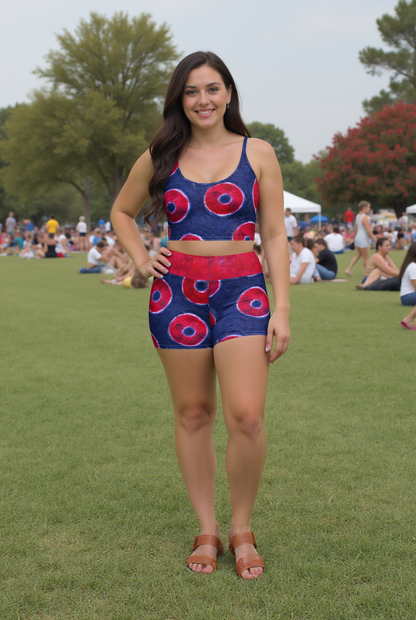 Phisherman Phish Donuts High Waisted Shorts PR
