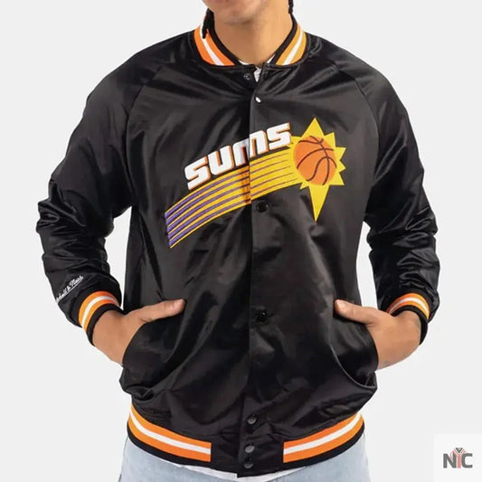Phoenix Suns Hardwood Classics Throwback Satin Jacket