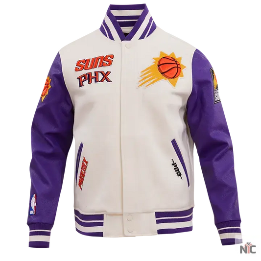 Phoenix Suns Retro Classic Rib Wool Varsity Jacket