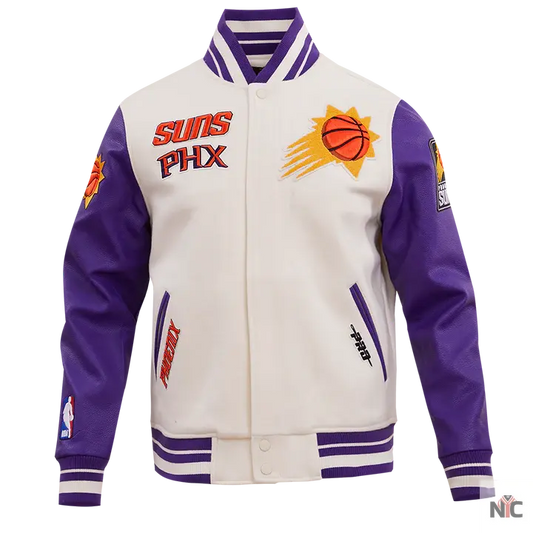 Phoenix Suns Retro Classic Rib Wool Varsity Jacket