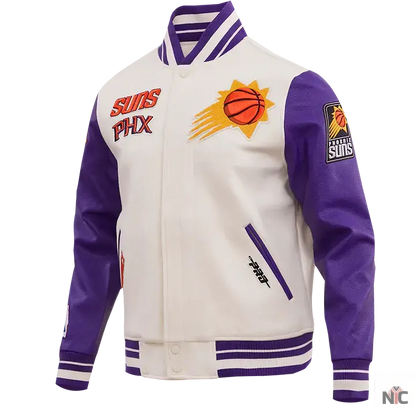 Phoenix Suns Retro Classic Rib Wool Varsity Jacket