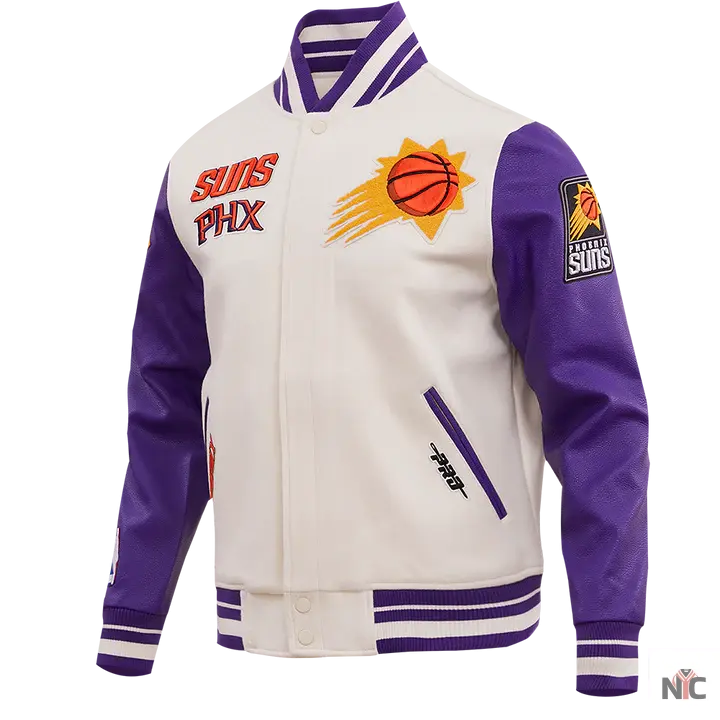 Phoenix Suns Retro Classic Rib Wool Varsity Jacket