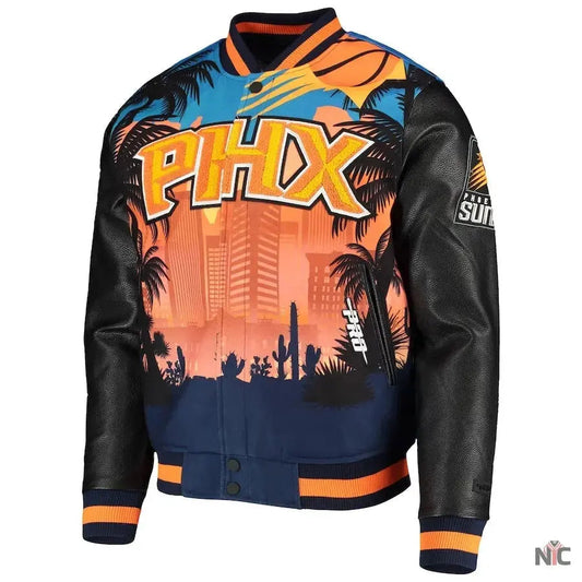 Phoenix Suns Team Remix Varsity Full-Zip Jacket