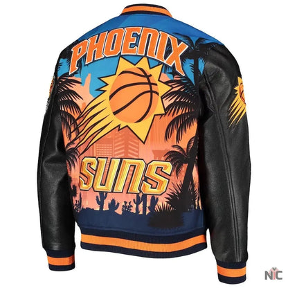 Phoenix Suns Team Remix Varsity Full-Zip Jacket