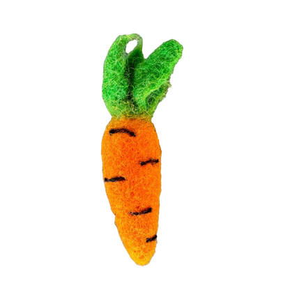 FELTED CAT TOY CARROTS