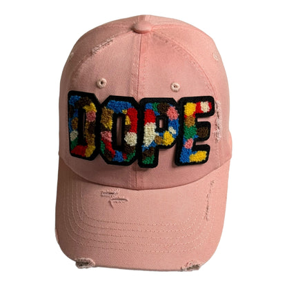 Camo Dope Dad Distressed Vintage Adjustable Baseball Hat