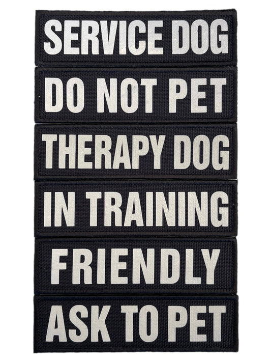 REFLECTIVE HIGH VISIBILITY BLACK Tag Patch