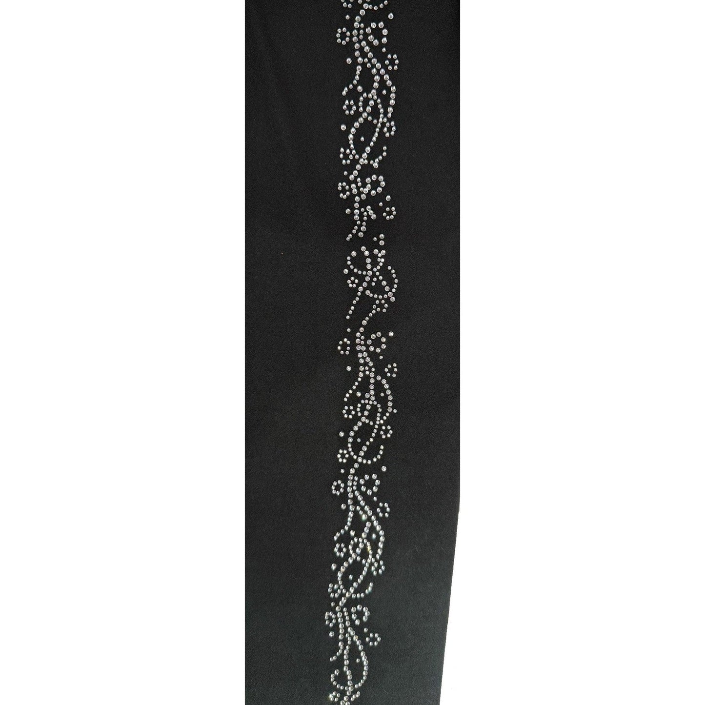 Swirl Lines Rhinestones Leggings with Pockets