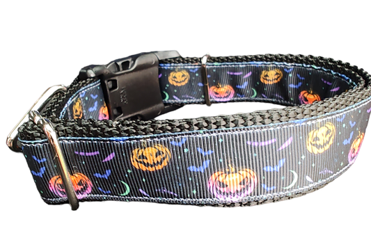 Halloween Fright Night Nylon Dog Collar