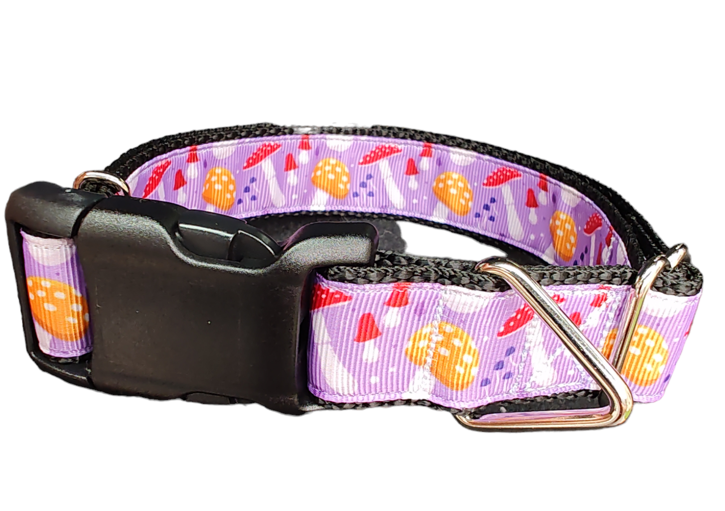 Mushrooms Nylon Dog Collar