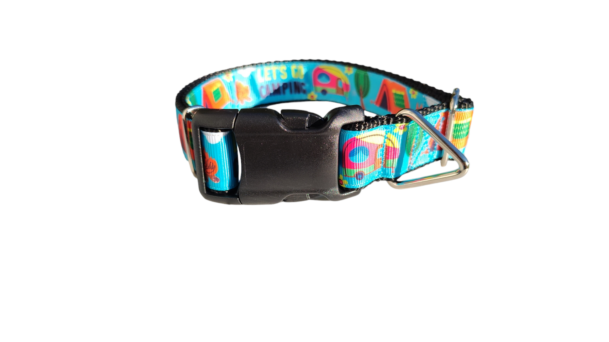 Let's Go Camping Nylon Dog Collar - Triathlete Store