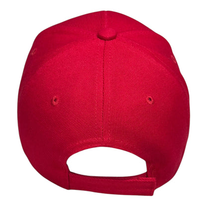 Original Baseball Cap Red Stylish Adjustable Unisex Hat