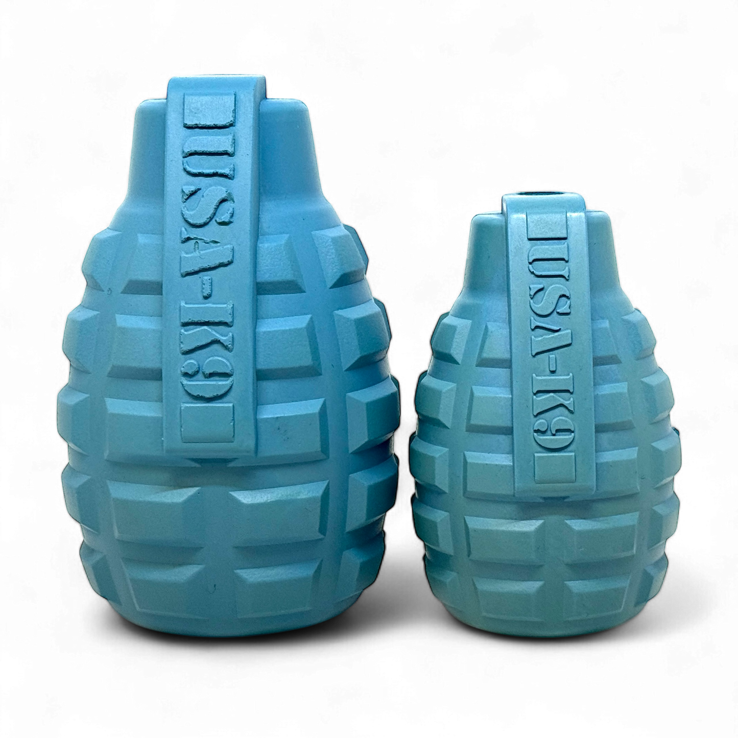 USA-K9 Grenade Rubber Dog Toy - Chew, Treat Dispenser & Tug Toy | USA